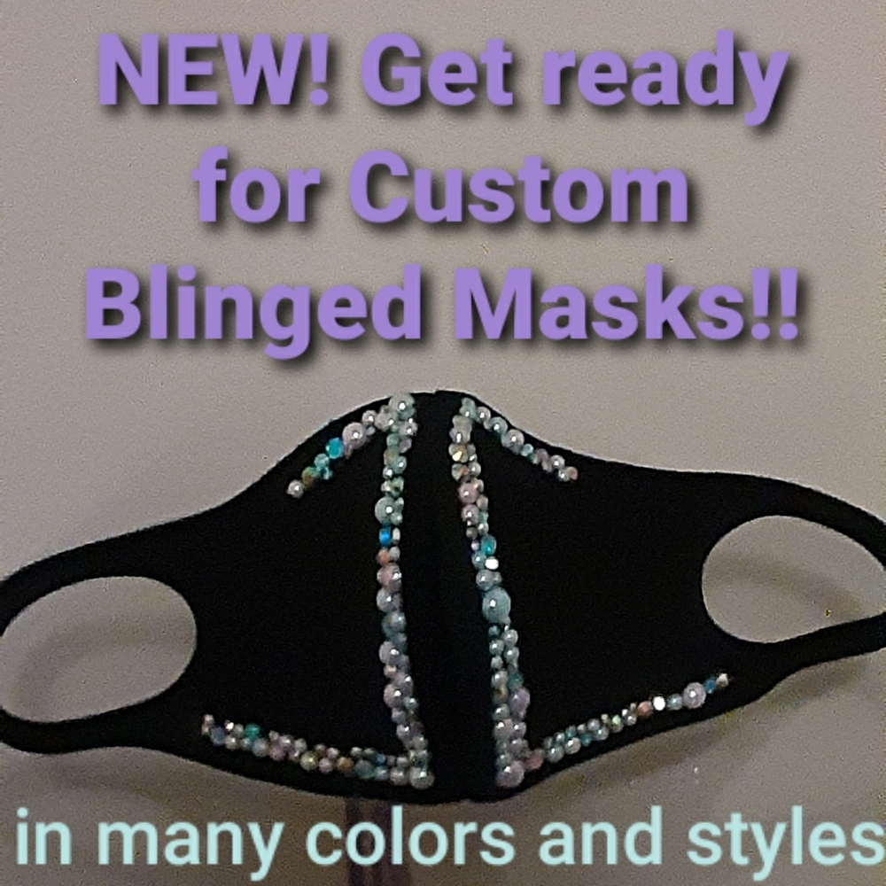 Custom Blinged Masks- COMING SOON